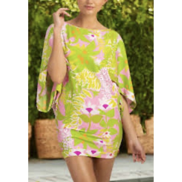 Trina Turk Other - New Trina‎ Turk La Palma Swimsuit Jersey Cover Up Tunic Mini Dress Women's Small